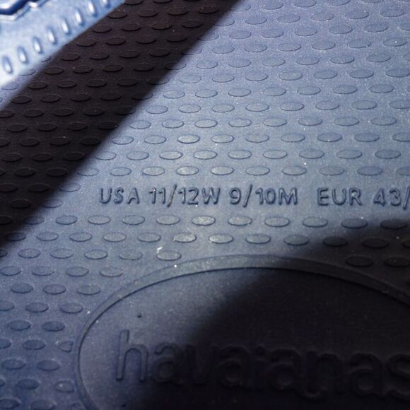 NEW Havaianas Flip Flop Sandals Women's 11/12 Men's 9/10 BLUE - Picture 2 of 5